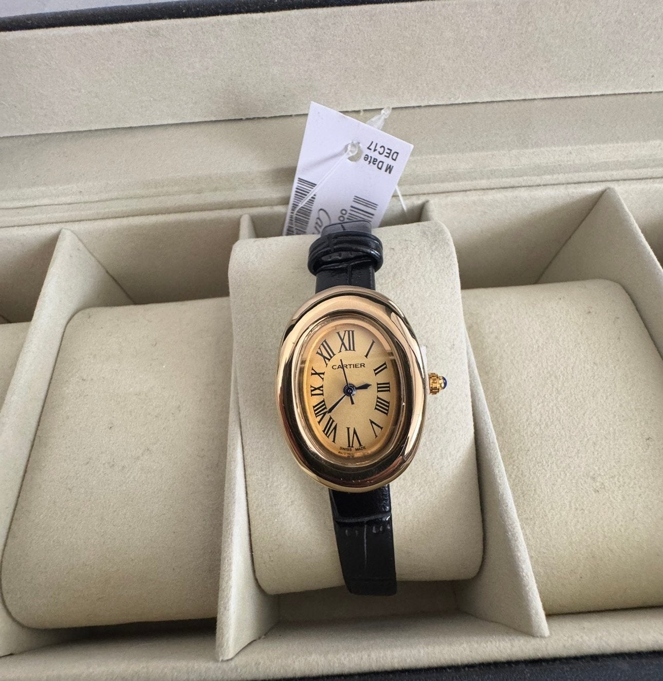 Cartier Baignoire small dames horloge, Ophalen of Verzenden, Nieuw, Staal, Overige merken