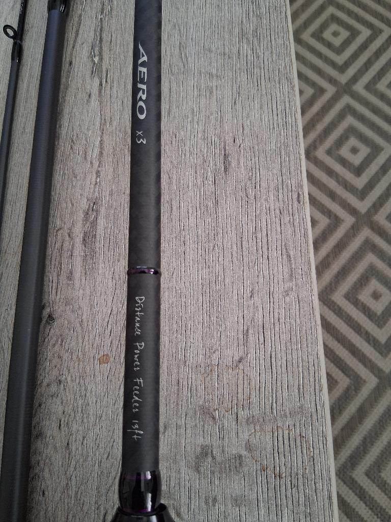 Top koop Shimano Aero Power Distance X3 feeder 3.96 mtr., Ophalen of Verzenden, Zo goed als nieuw, Werphengel