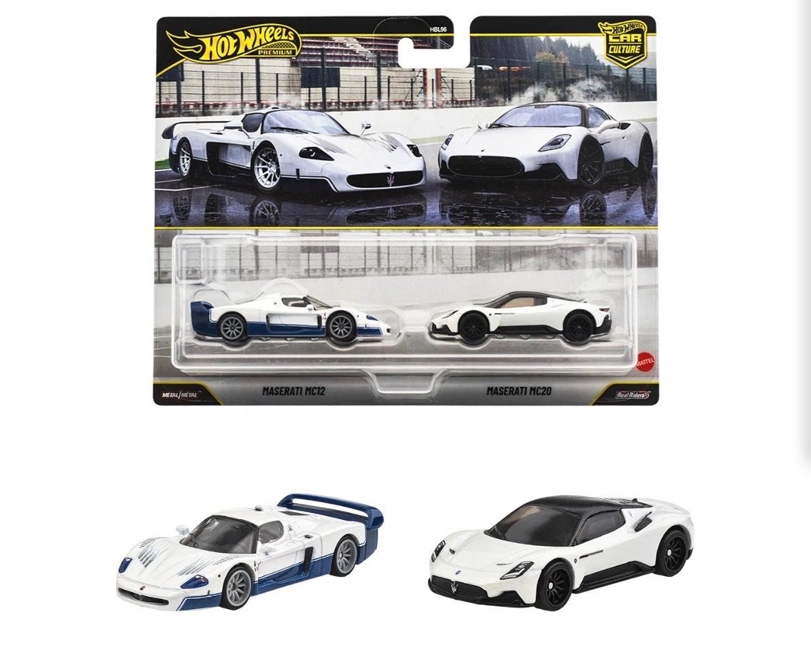 Hot Wheels Premium Car Culture Maserati MC12 & MC20 Set, Ophalen of Verzenden, Nieuw, Auto