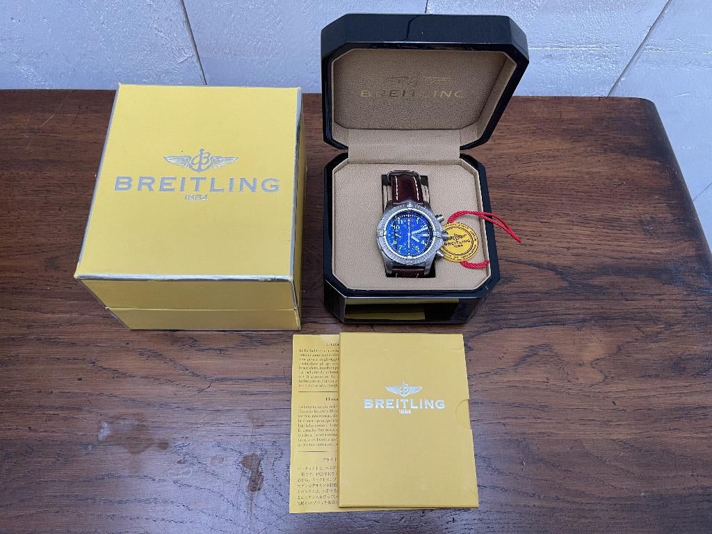 Breitling Chrono Avenger Titanium, complete set, papieren, Ophalen, Overige materialen, Breitling, Polshorloge