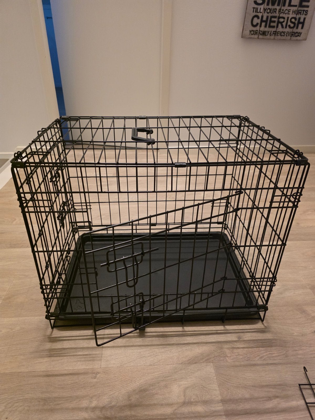 Bench zwart inklapbaar 60b x 45d x 50h, Ophalen, Zo goed als nieuw