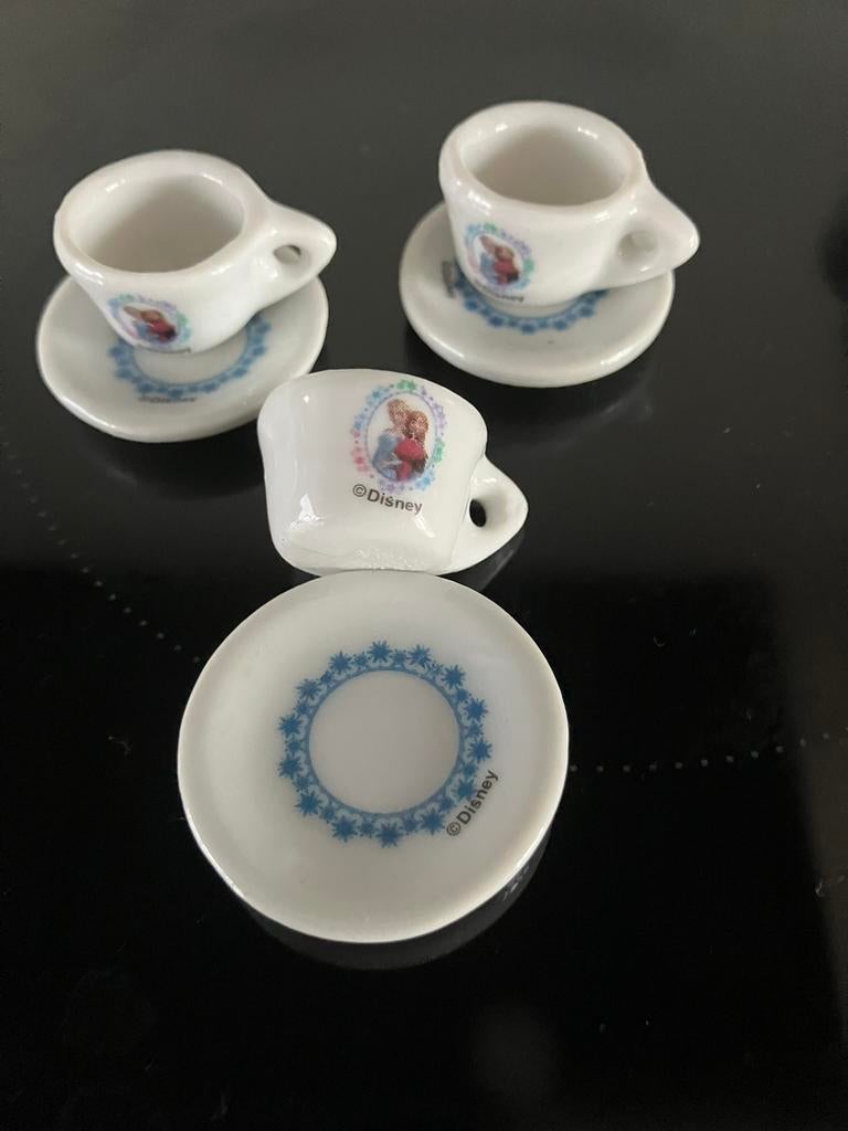 Drie mini kop en schoteltjes Disney, Ophalen of Verzenden, Mickey Mouse, Nieuw, Servies