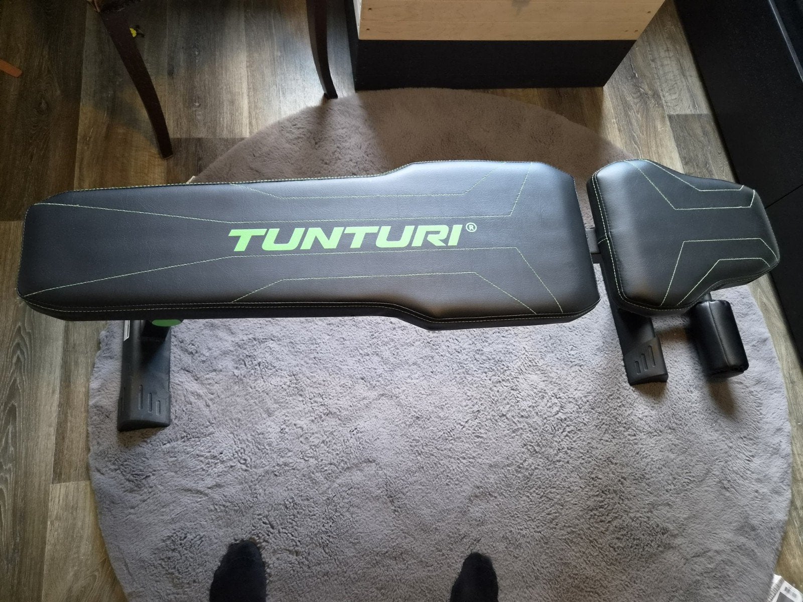 Tunturi FB80 Halterbank, ZGAN, Max gewicht 250 kg, Ophalen, Zo goed als nieuw, Rug, Krachtstation