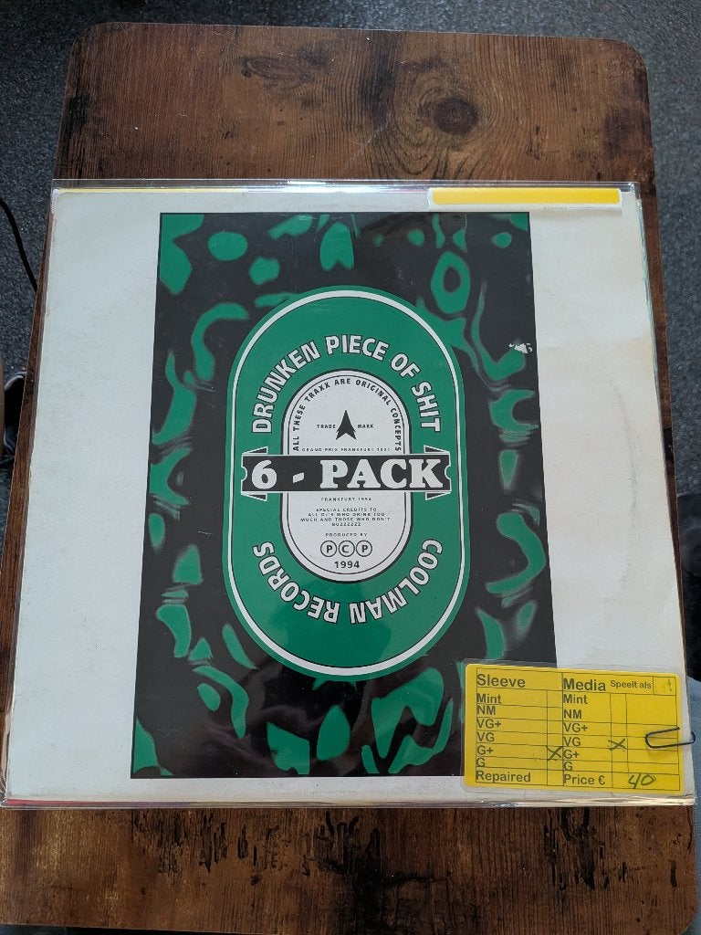 6 - Pack - Drunken piece of shit, Gebruikt, Ophalen of Verzenden, EP, 12 inch
