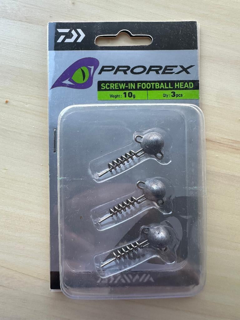 Nieuwe Daiwa Prorex Screw-In Football Head 10 g    (47), Ophalen of Verzenden, Nieuw, Overige typen