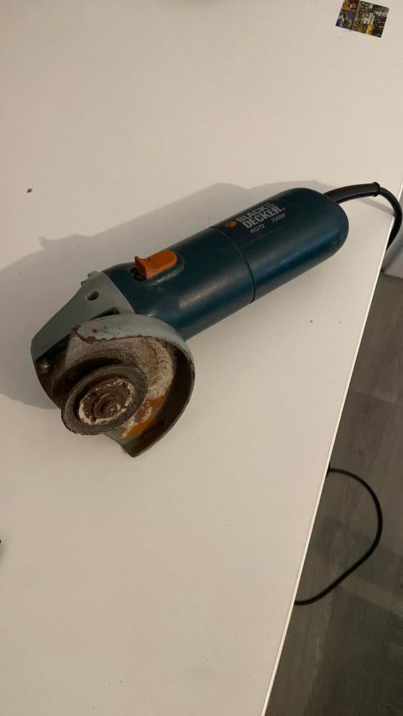 Black en decker slijptol, Ophalen, Zo goed als nieuw, Minder dan 700 watt, Haakse handslijpmachine