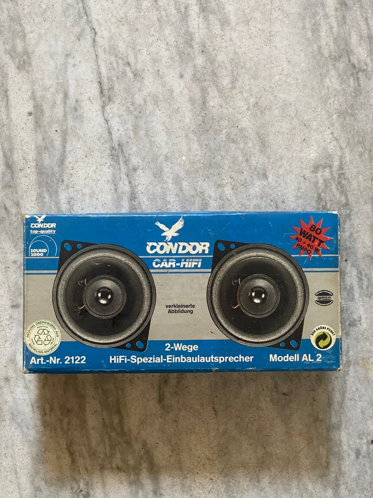 Condor Car-HiFi 2-Weg HiFi-Spezial-Einbaulautsprecher AL 2., Ophalen of Verzenden, Nieuw