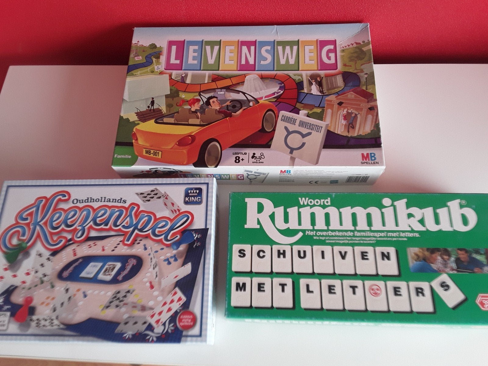 Bordspellen: Levensweg, Oudhollands Keezenspel, Rummikub, Hobby en Vrije tijd, Gezelschapsspellen | Bordspellen, Vijf spelers of meer