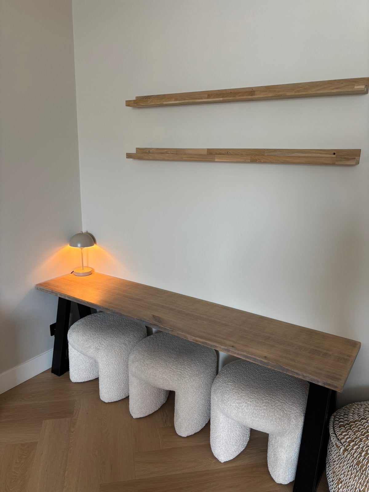 Kindertafel hout, 3x krukken, 2x planken, Minder dan 50 cm, Gebruikt, Ophalen of Verzenden, 150 tot 200 cm