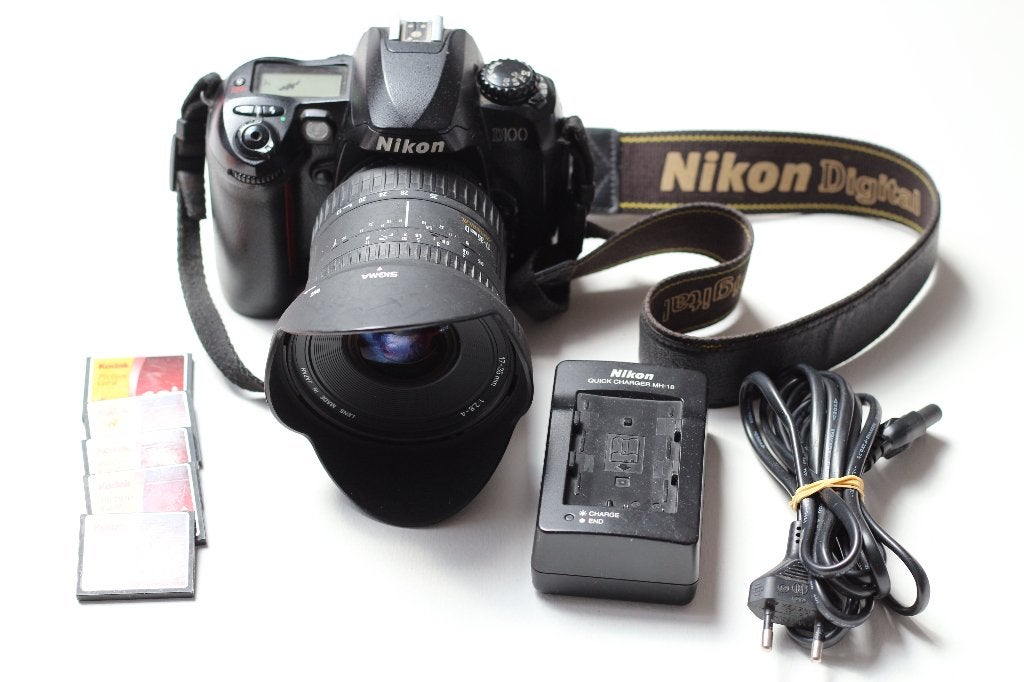Nikon D100 met Sigma Aspherical  17-35 groothoek zoomlens, Ophalen, Gebruikt, Spiegelreflex, Nikon