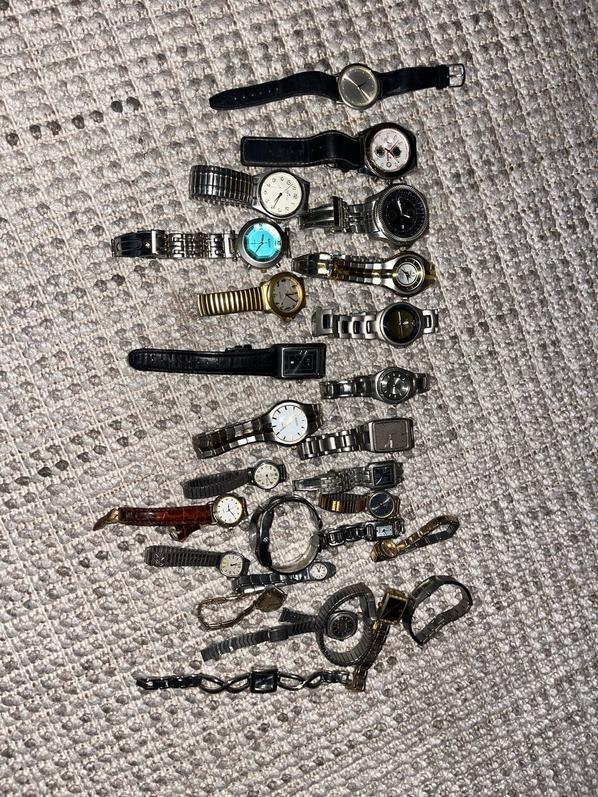 Grote collectie horloges - Batterijen vervangen nodig, Overige merken, Gebruikt, Staal, Polshorloge