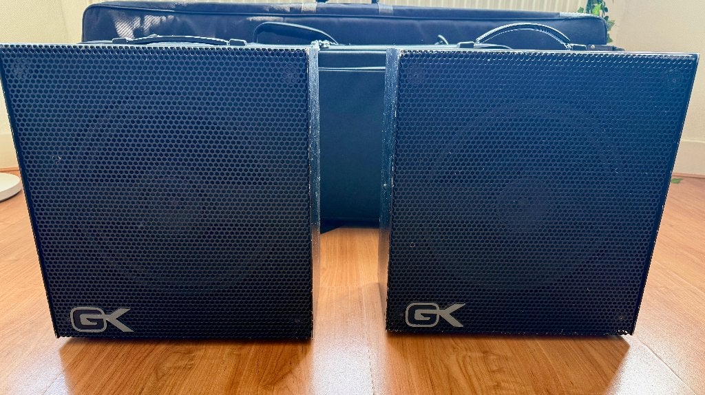Gallien Krueger 200MP keyboard versterker Vintage set van 2, Ophalen, Gebruikt, Basgitaar, 100 watt of meer