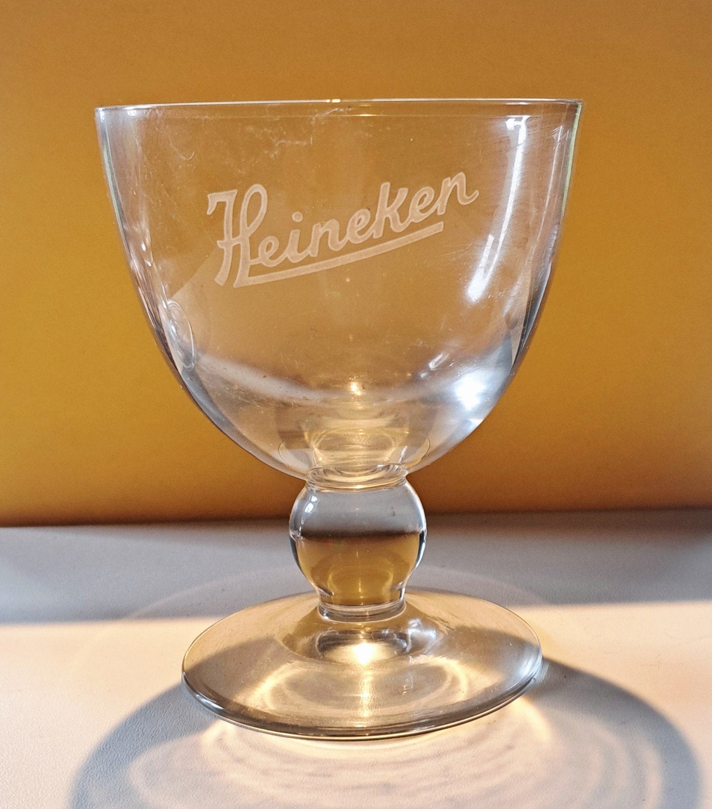 Heineken's voetglazen 3 verschillende, Ophalen of Verzenden, Zo goed als nieuw, Glas of Glazen, Heineken