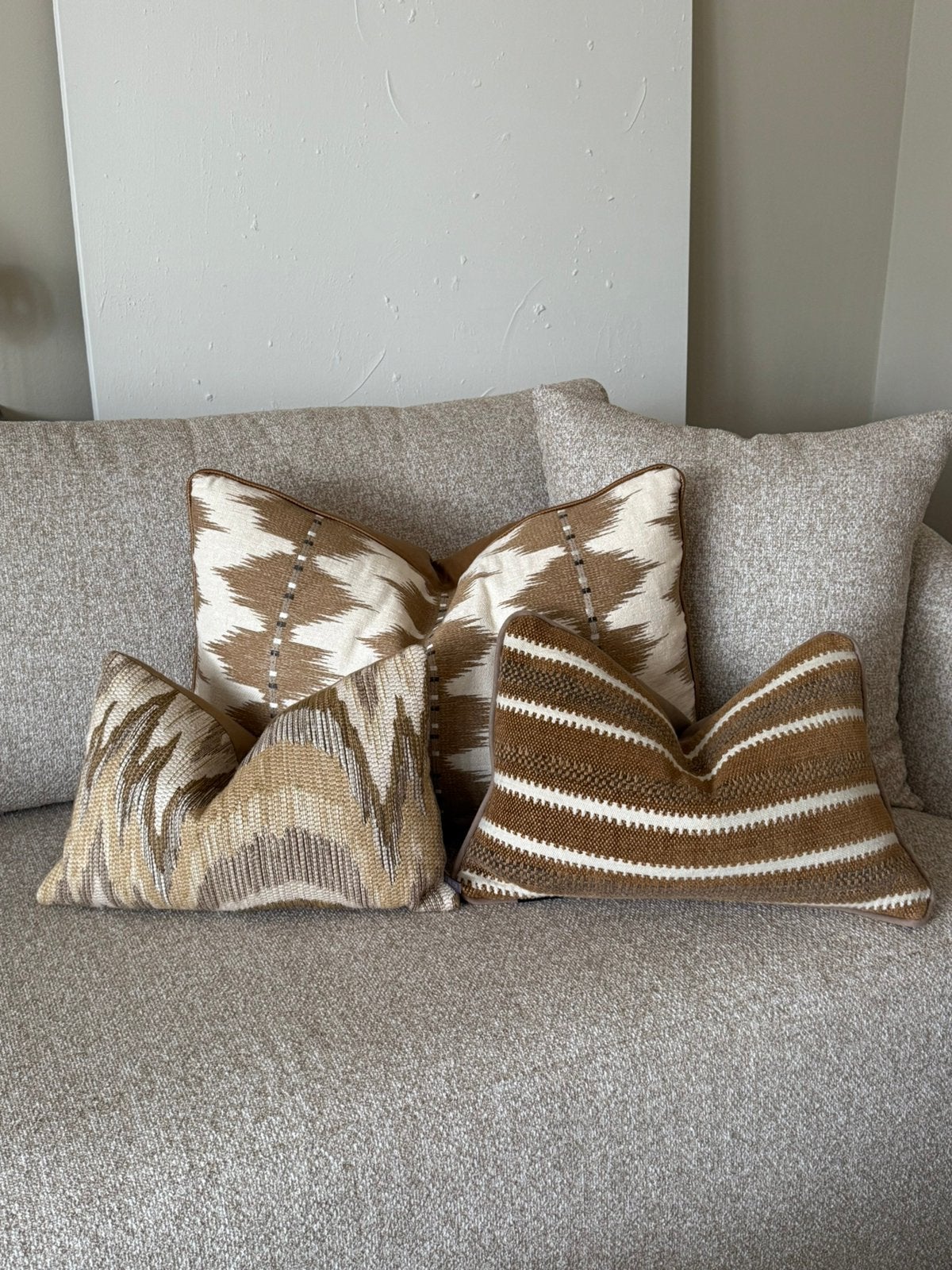 Luxe sierkussen Duran Interiors | 65x45 cm, Huis en Inrichting, Bruin, Ophalen of Verzenden, Zo goed als nieuw, Sierkussen
