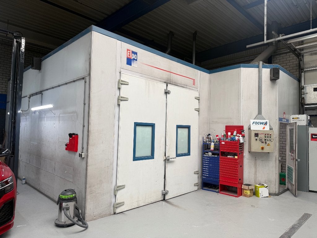 Elpo Spuitcabine 8x4M Werkend en recent onderhouden