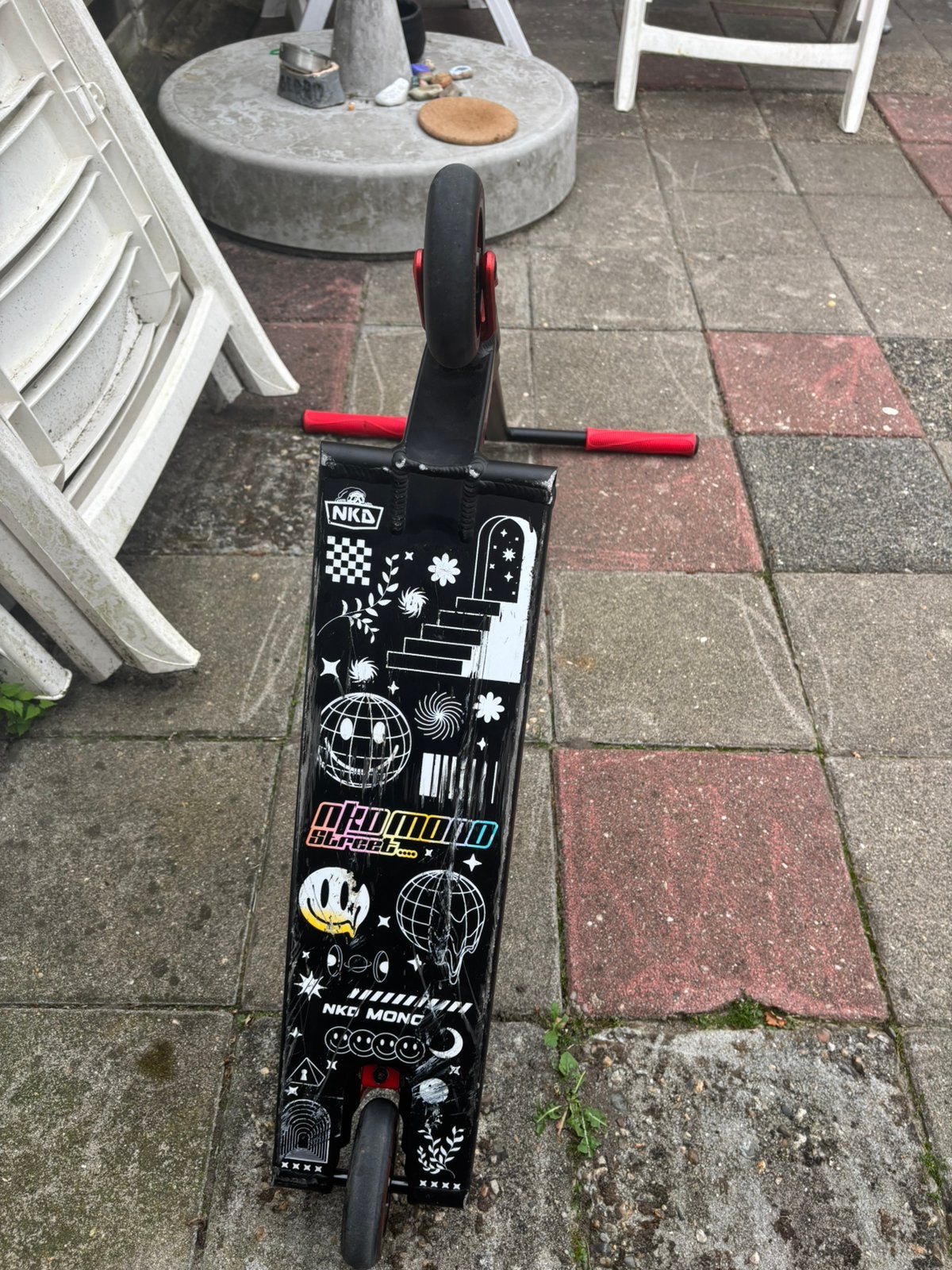 Nkd mono street step-amper gebruikt, Fietsen en Brommers, Steps, Ophalen, Zo goed als nieuw, Gewone step