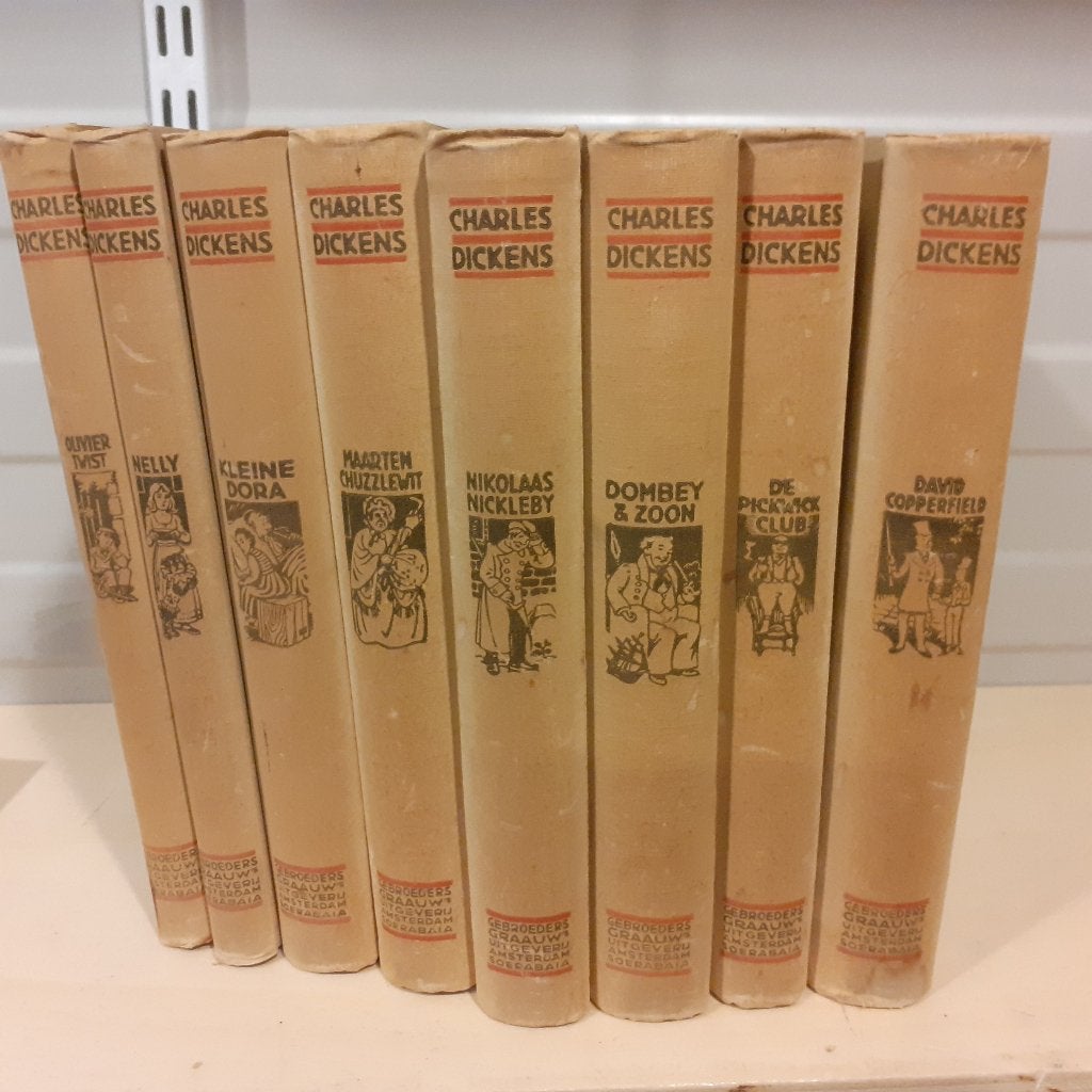 Nr. 1028 Charles Dickens, 8 boeken, Boeken, Ophalen of Verzenden, Gelezen, Charles Dickens