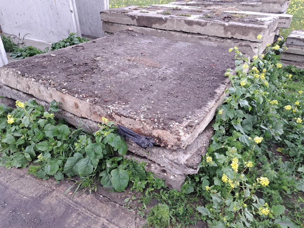 betonplaten, Ophalen