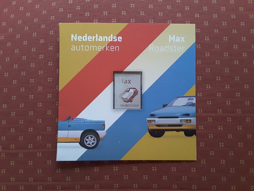 p Z​ilveren postzegel Max Roadster., Ophalen of Verzenden, Na 1940, Postfris