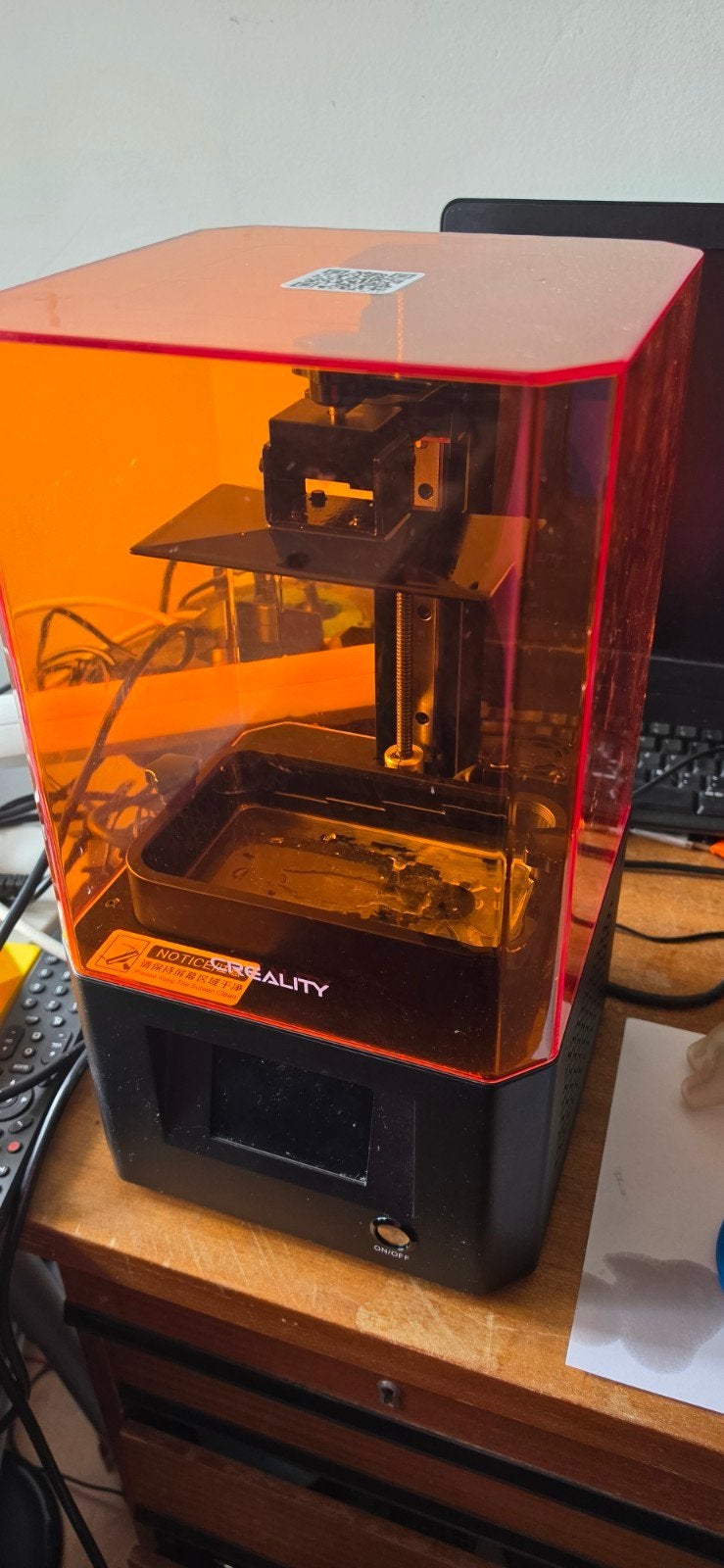 resin printers, Ophalen