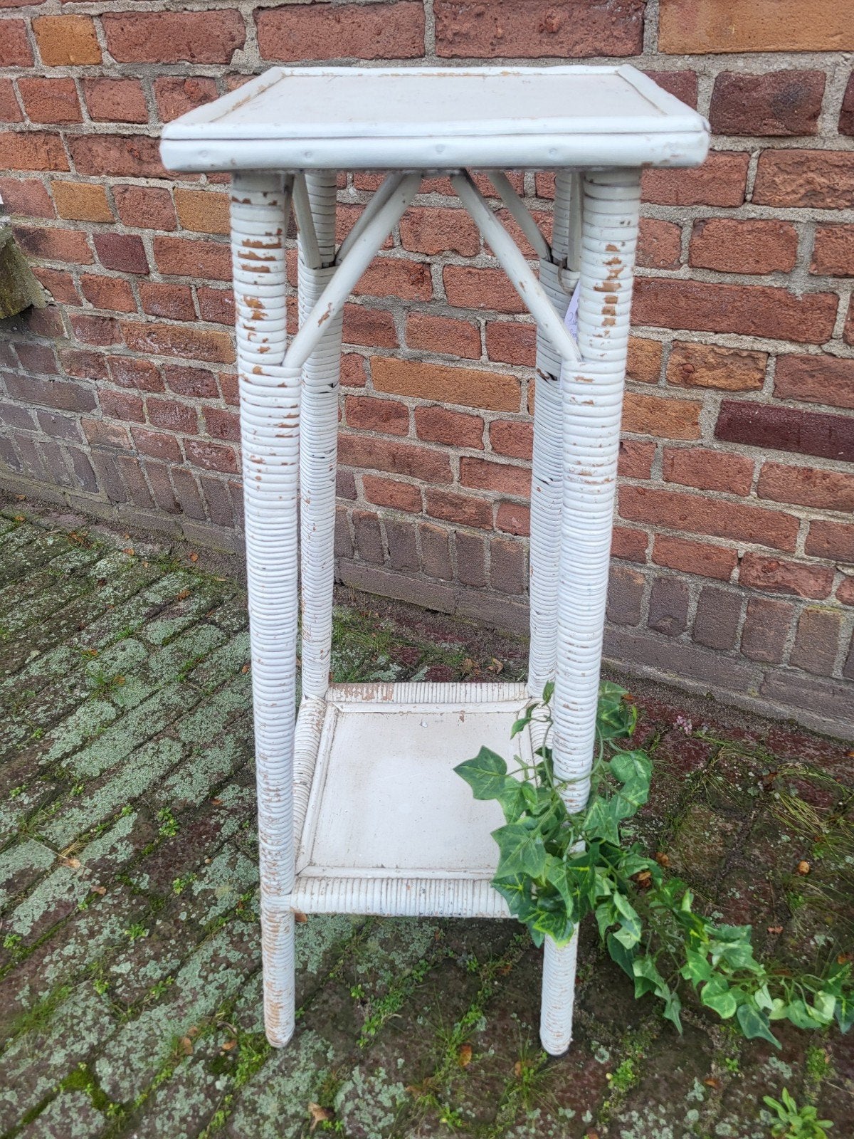 Rotan plantentafeltje - Hoogte 83 cm, Huis en Inrichting, Ophalen