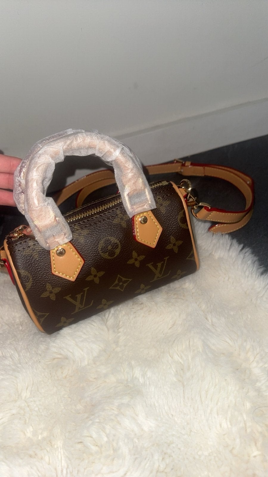 Nano speedy bag  new l v, Ophalen of Verzenden, Zo goed als nieuw, Handtas