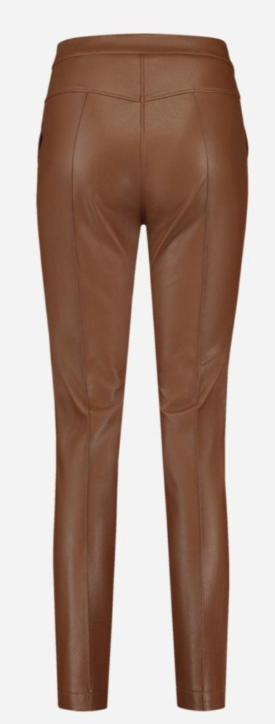 leatherlook broek small, Kleding | Dames, Bruin, Ophalen of Verzenden, Zo goed als nieuw, Maat 36 (S)
