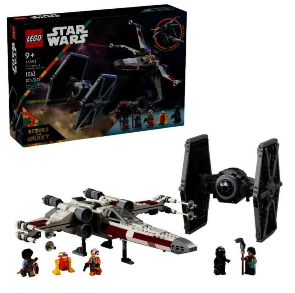 LEGO Star Wars 75393 TIE Fighter & X-Wing Mash-up Nieuw, Ophalen of Verzenden, Nieuw, Overige merken