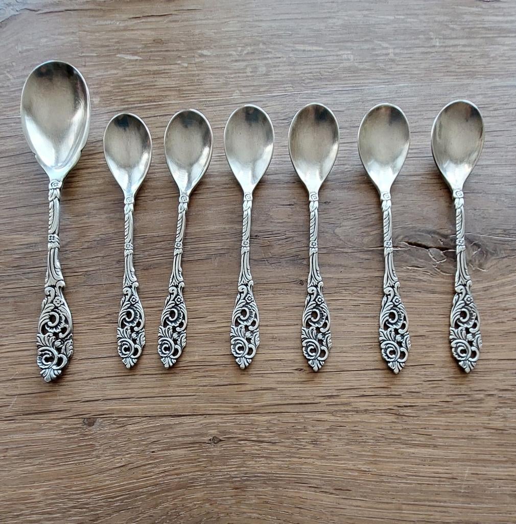 Lepeltjes en suikerschep, Ophalen of Verzenden
