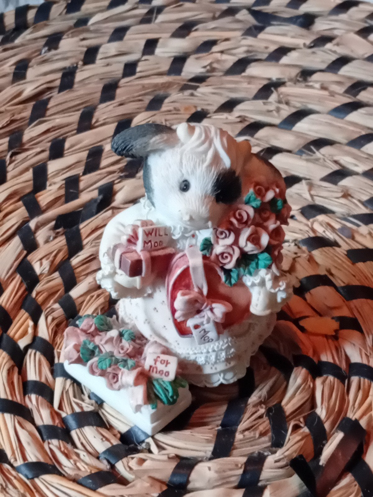 Enesco Corporation beeldje 'I'm Just A Cow Who Can't Say No', Ophalen of Verzenden, Zo goed als nieuw, Dier