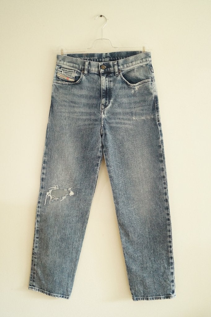 DIESEL Boyfriend Jeans Maat 26, Verzenden, Zo goed als nieuw, Blauw, W27 (confectie 34) of kleiner