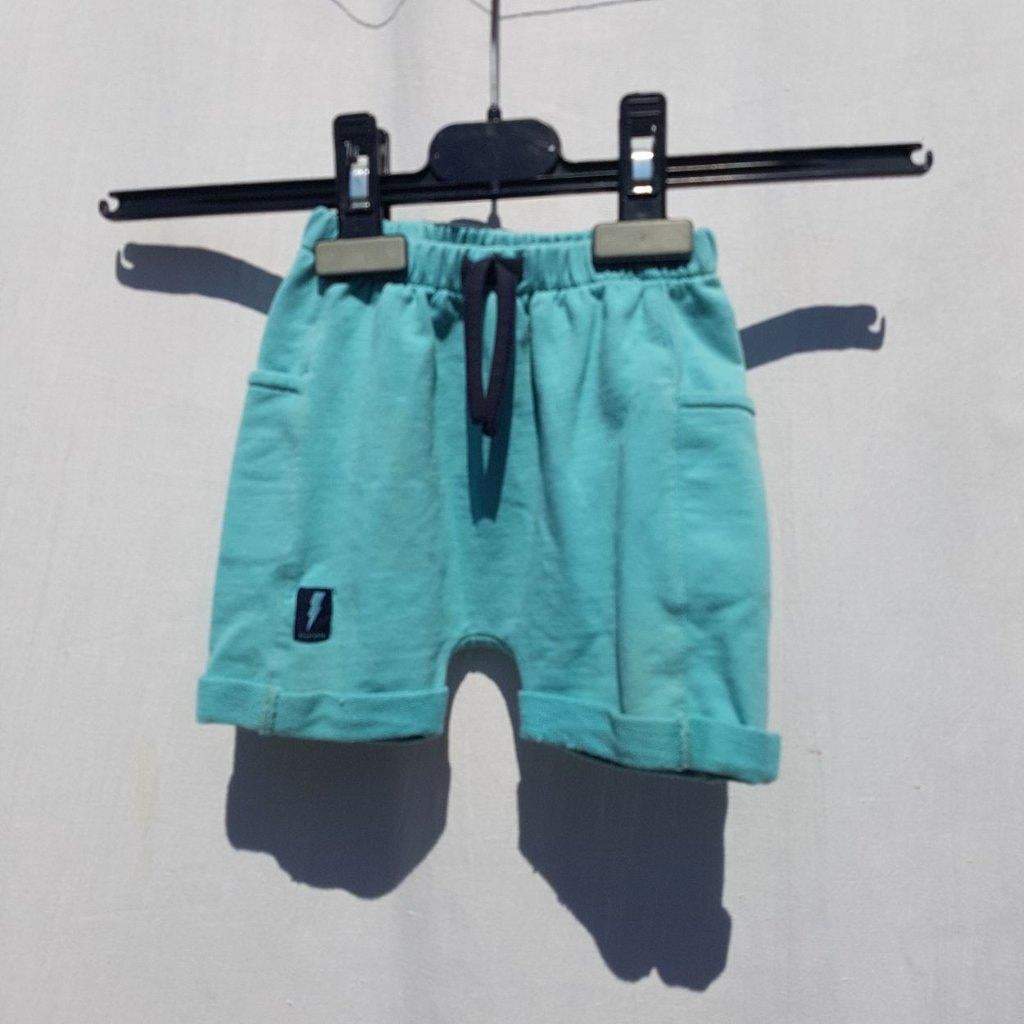 Stoer blauw kort broekje. Mt 74 Merk Bla Bla Bla, Broekje, ., Ophalen of Verzenden, Zo goed als nieuw