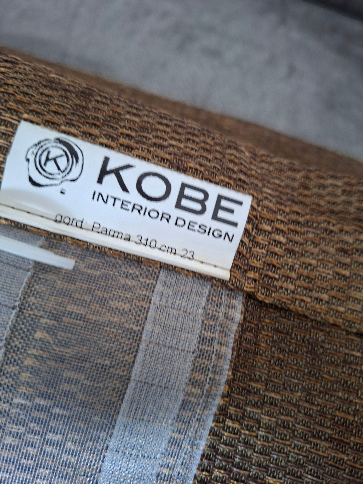 Kobe wave gordijnen - Goudkleurig, Ophalen of Verzenden, 200 cm of meer, 200 cm of meer