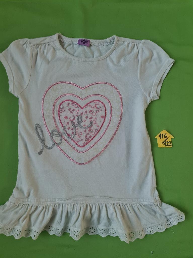 F&F shirt maat 116, Kinderen en Baby's, Kinderkleding | Maat 116, Meisje, Ophalen of Verzenden, Zo goed als nieuw, Shirt of Longsleeve