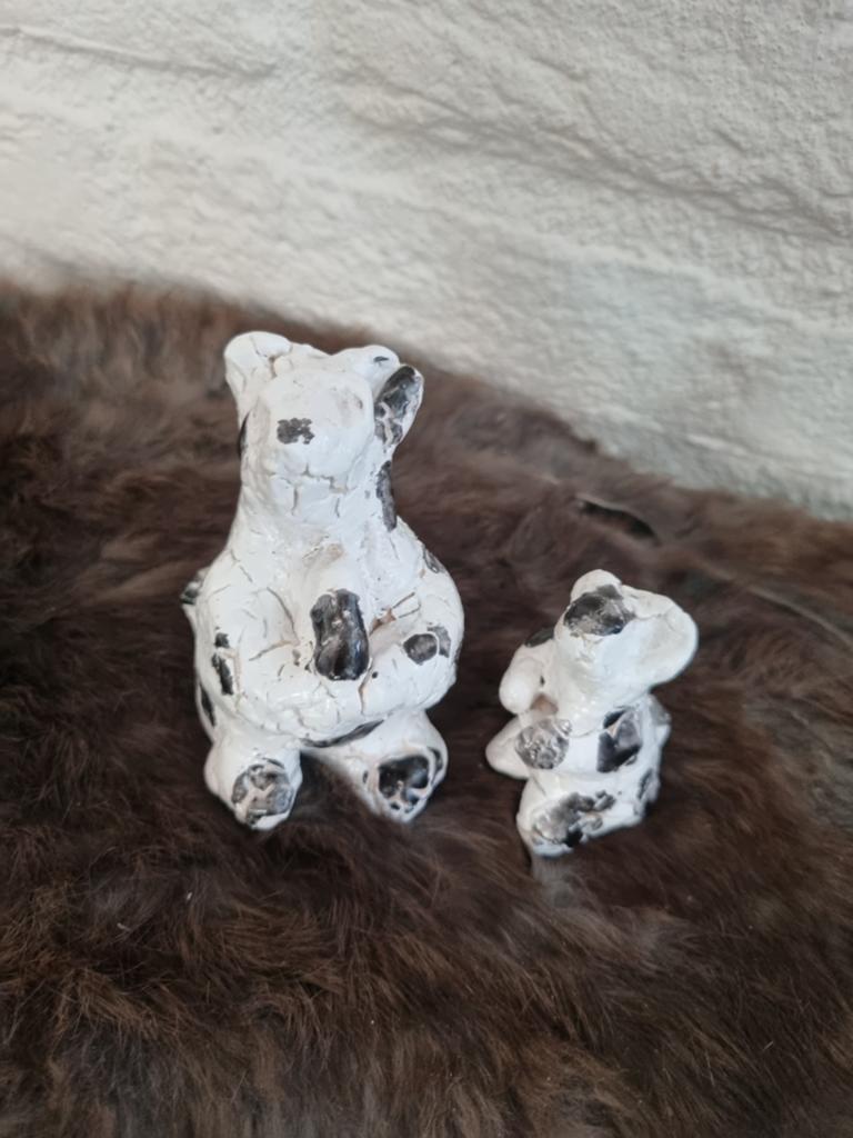 Opa's beeldjes- mama en baby panda, Ophalen of Verzenden