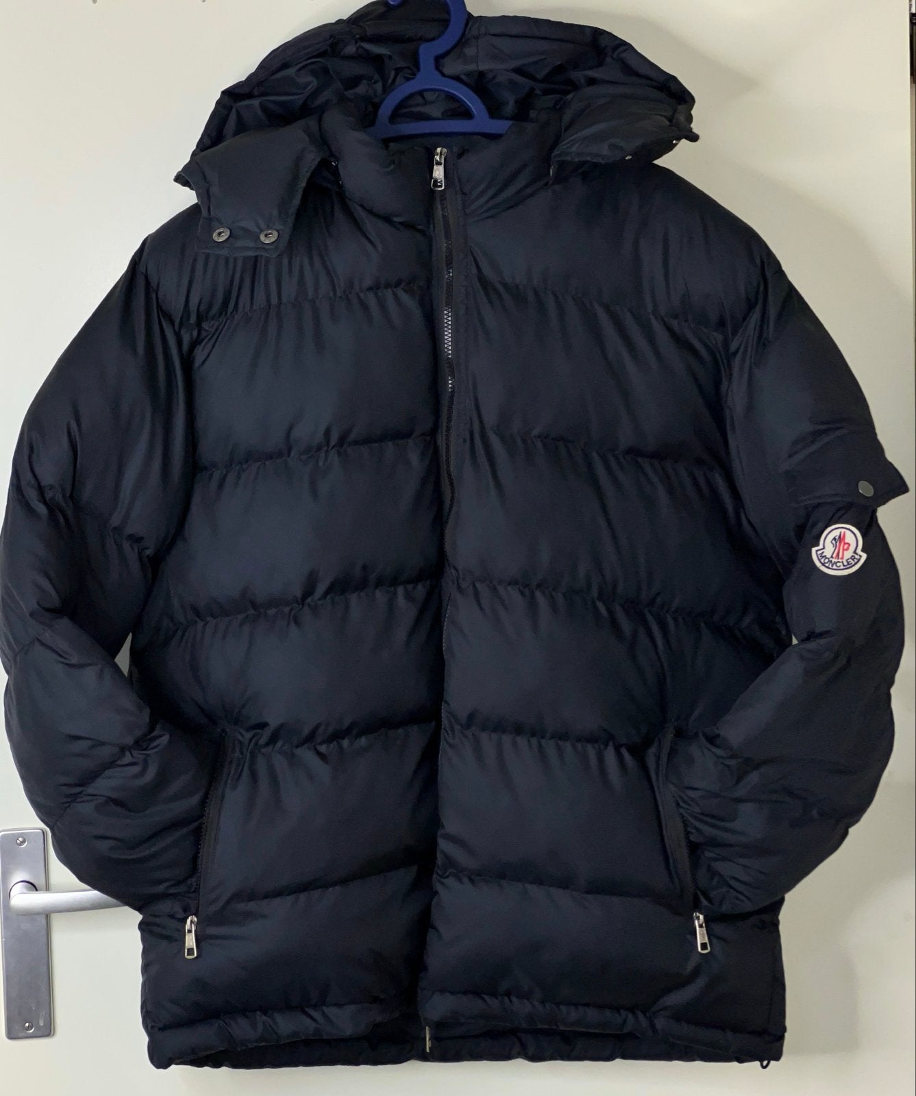 Moncler Puffer Jas Zwart - Zo goed als nieuw, Ophalen of Verzenden, Zo goed als nieuw, Overige maten, Zwart