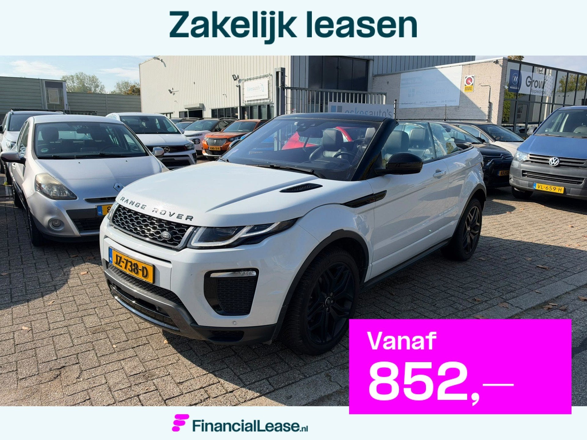 Land Rover Range Rover Evoque Convertible 2.0 Si4 HSE Dynami, Automaat, Dealer onderhouden, Gebruikt, 4 cilinders