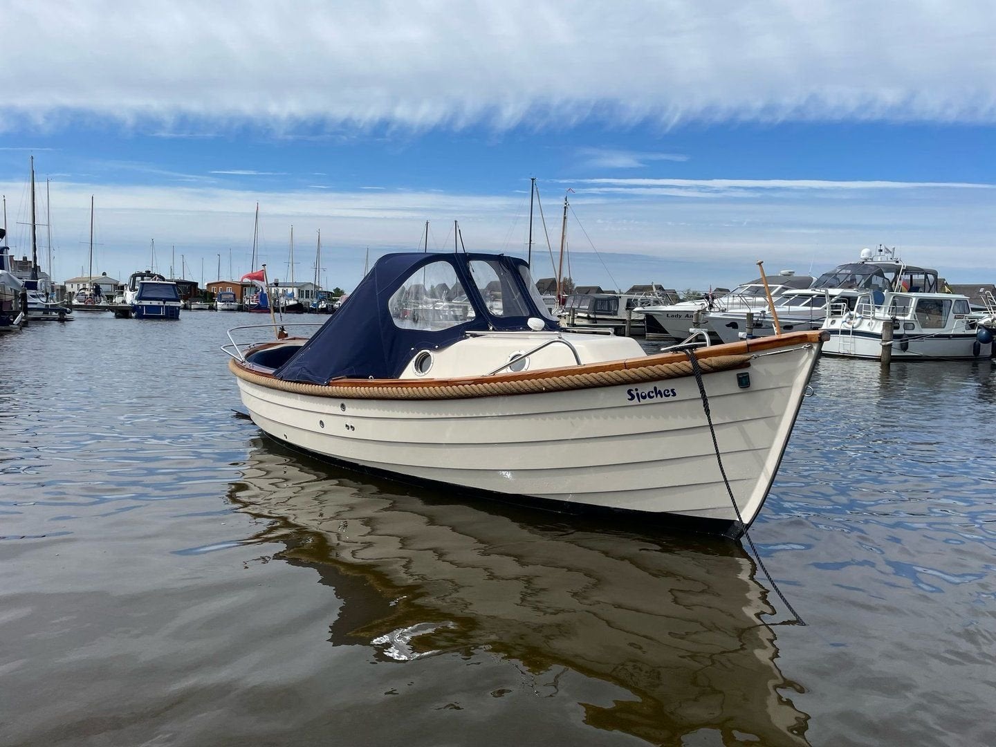 wilhelmina 730 cabin sloep bj05 vele opties!, Watersport en Boten, Sloepen, -, Zo goed als nieuw, -, -