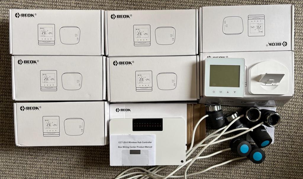 Beok Vloerverwarming Systeem: Draadloze WiFi Controle Set, Ophalen of Verzenden, Slimme thermostaat, Zo goed als nieuw