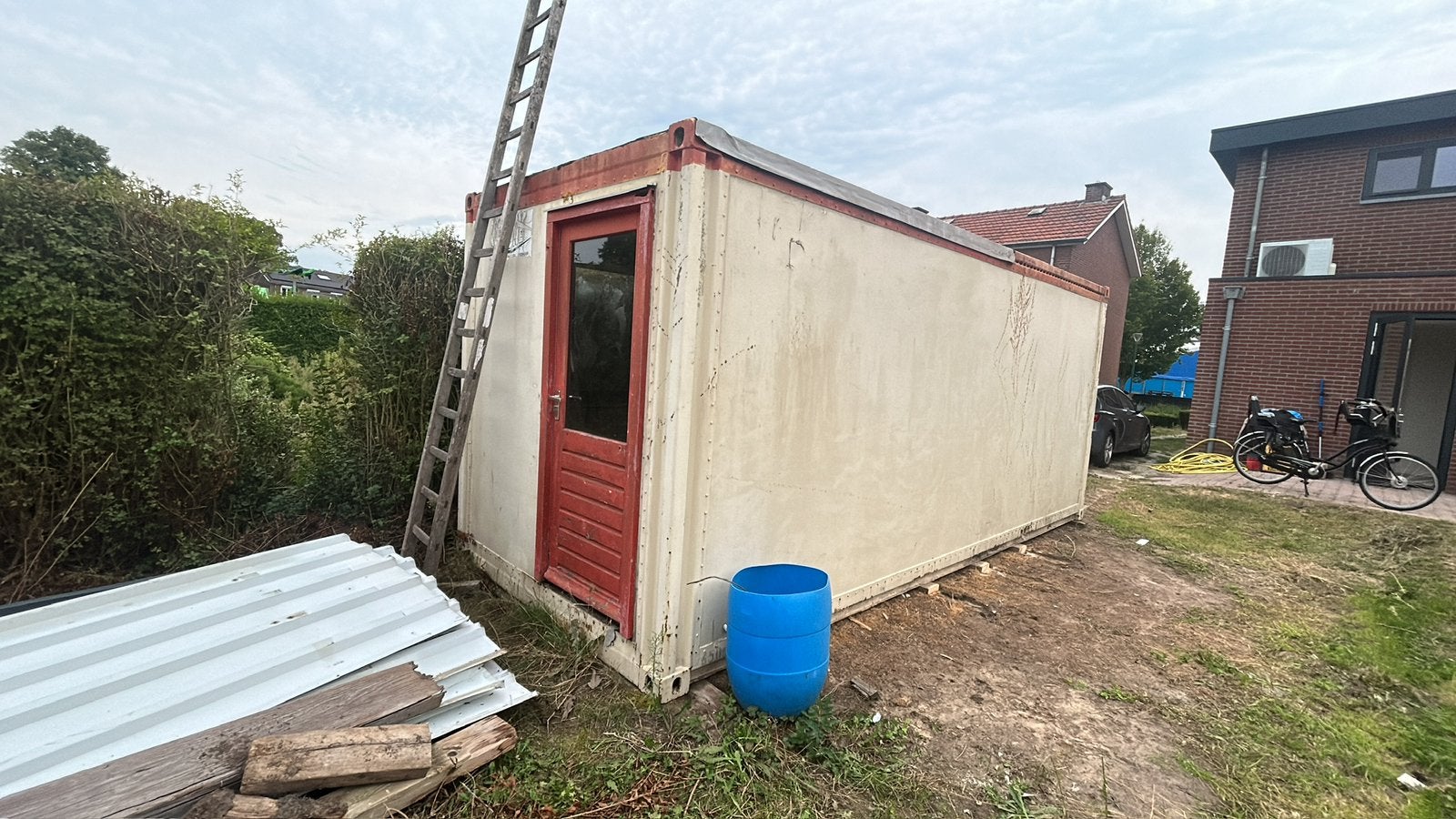Gratis - (Ex) Kantoor unit / container - tinyhouse/opslag, Ophalen, Gebruikt