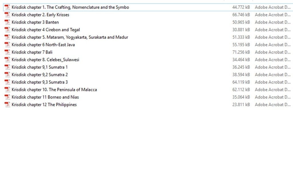 Krisdisk: Krisses from Indonesia, Malaysia, Philippines KD8, Ophalen of Verzenden