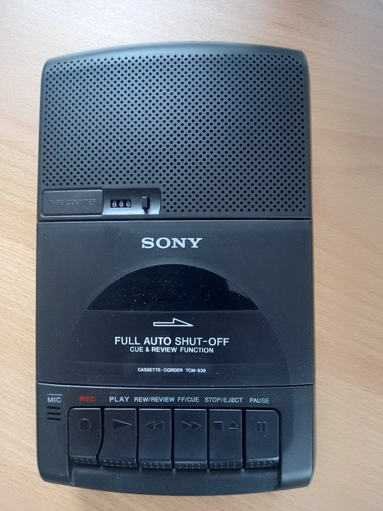 Cassetterecorder, Ophalen, Enkel, Sony