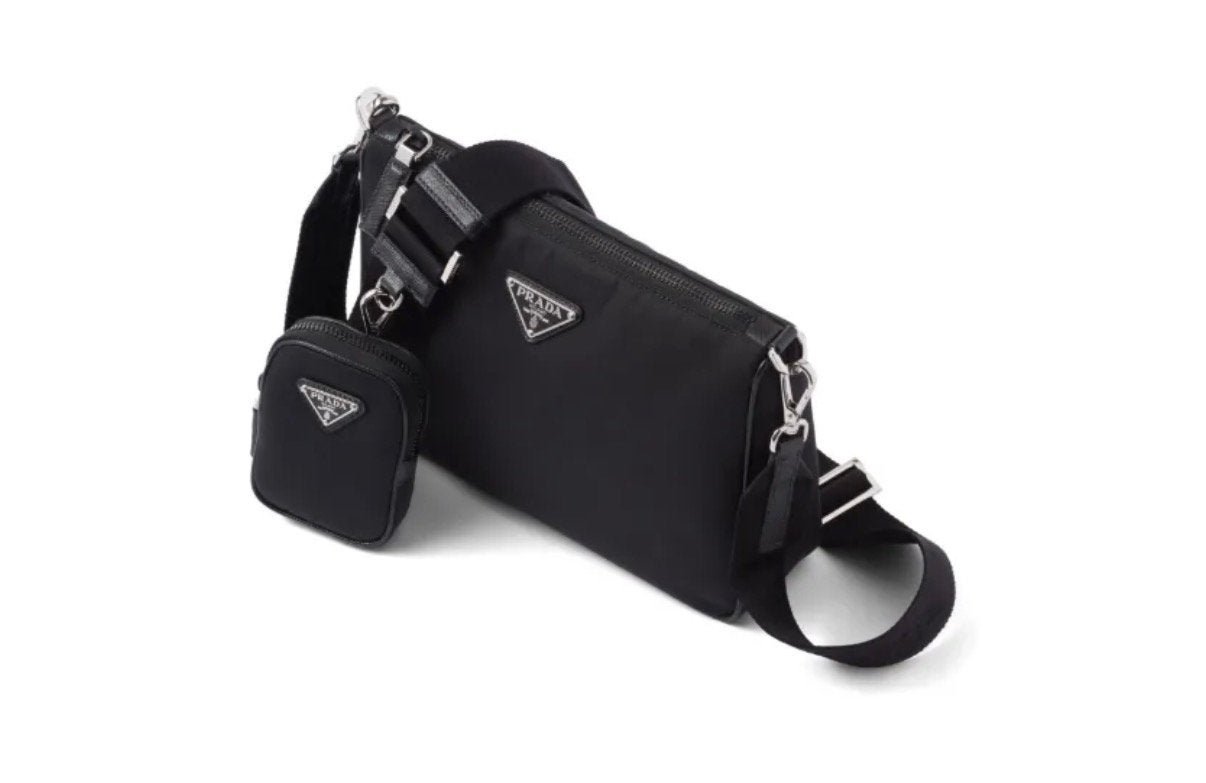 prada bag men, Ophalen of Verzenden, Zo goed als nieuw, Zwart