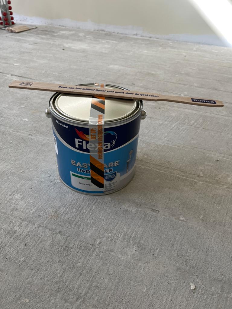 Flexa Easycare Badkamer Verf Mat French Linen 2,5L Nieuw, Ophalen, Overige kleuren, Minder dan 5 liter, Verf