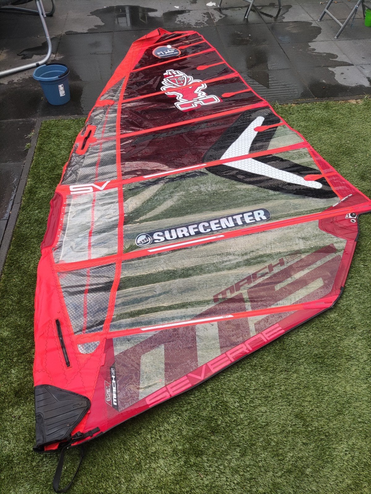 Severne mach 5 met bijbehorende mast, Watersport en Boten, Ophalen, Gebruikt, Zeil