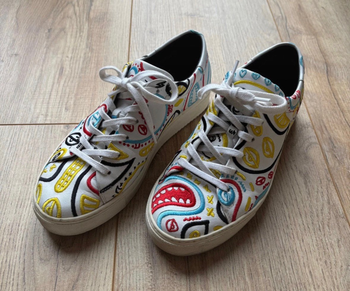 Mascolori sneaker schoen. Geborduurd, Jongen of Meisje, Schoenen, Ophalen of Verzenden, Zo goed als nieuw