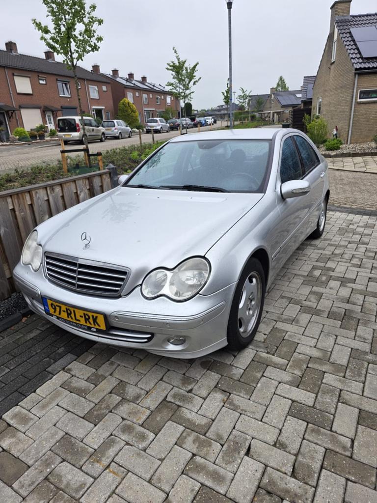 Mercedes C200 Kompressor Automaat Topstaat!, Automaat, Achterwielaandrijving, Zwart, 4 cilinders