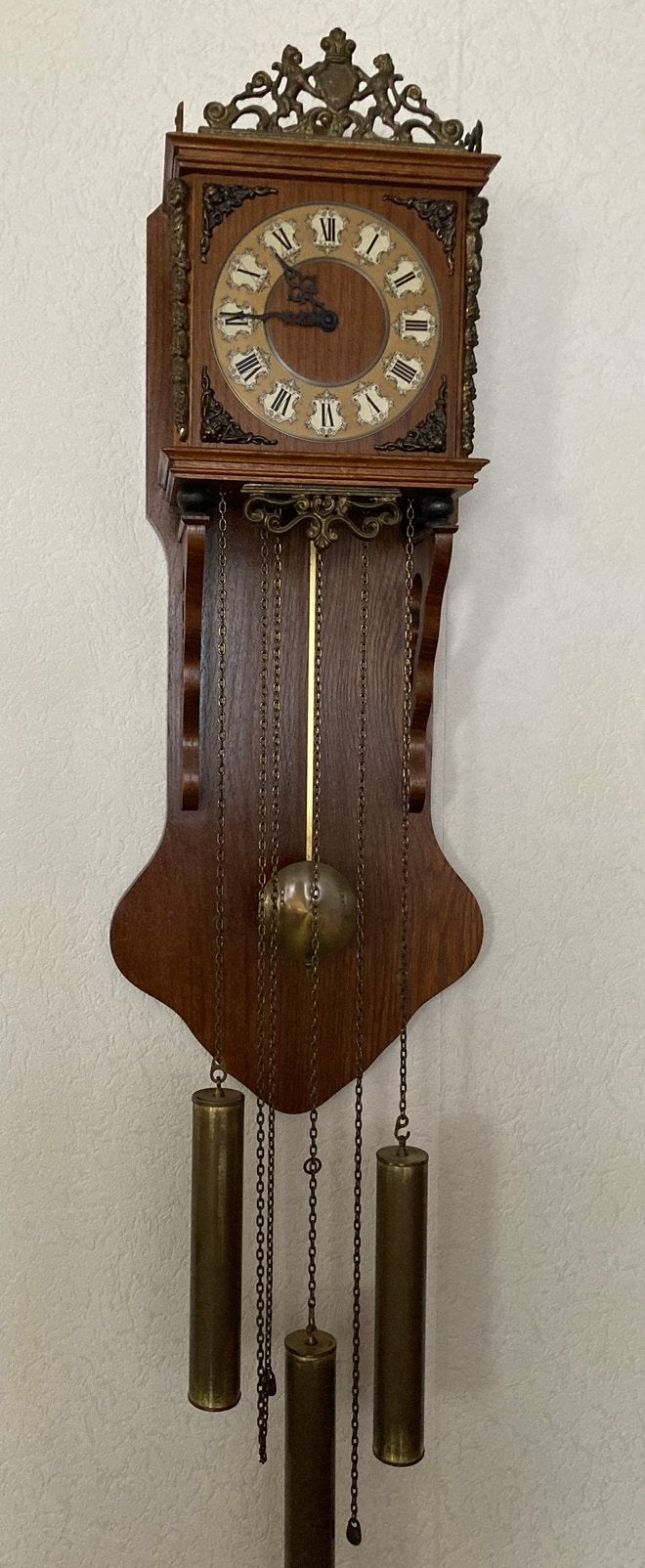 Prachtige klassieke eiken wandklok, Antiek en Kunst, Antiek | Klokken, Ophalen
