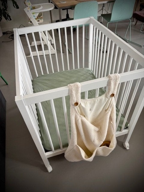 Box Childhome Park 79 incl. matras, hoeslakens, 2 box-kleden, Ophalen, Zo goed als nieuw, Rechthoekig, In hoogte verstelbaar