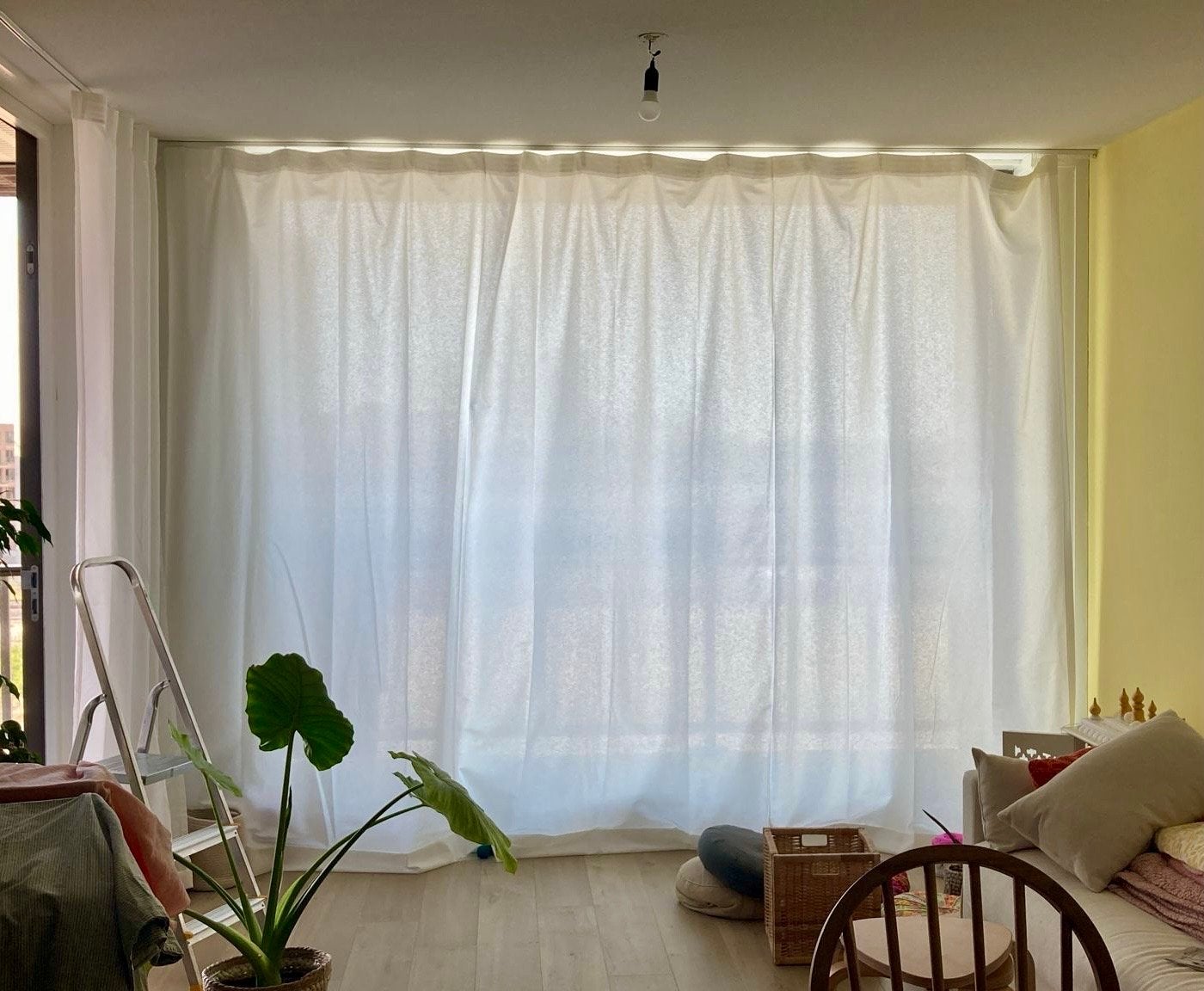 Nieuwe HEMA gordijnen, wit, 450x260 cm, Ophalen of Verzenden, Nieuw, Wit, 200 cm of meer
